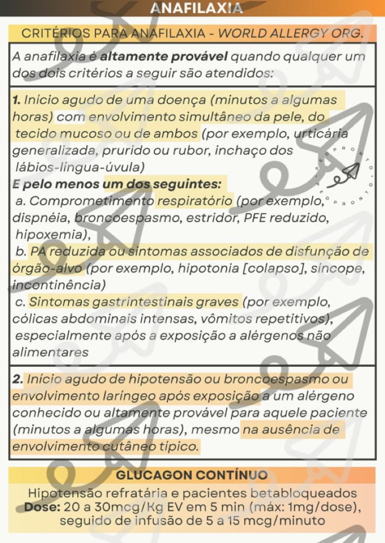 Anafilaxia — prévia 2